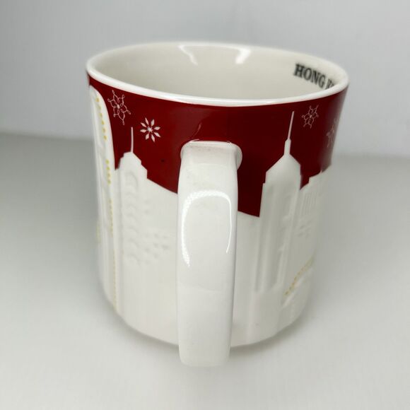 Starbucks® Relief Mug HONG KONG RED 2013 Christmas Holiday - Picture 5 of 9
